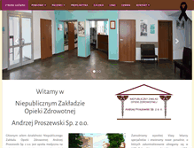 Tablet Screenshot of nzoz-aproszewski.pl